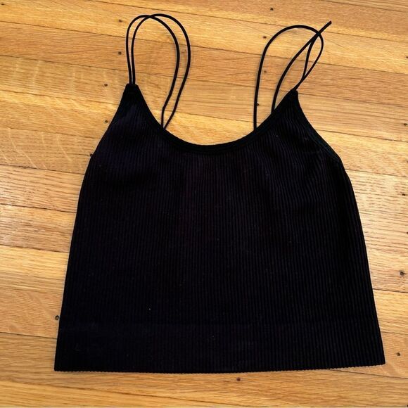 Sunday Best Aritzia black ribbed bralette - Picture 1 of 4